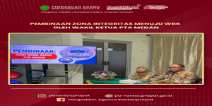 Wakil Ketua PTA Medan Laksanakan Pembinaan dan Pendampingan Zona Integritas di Pengadilan Agama Rantauprapat