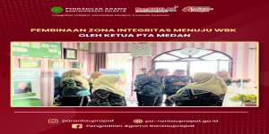Ketua PTA Medan Laksanakan Kunjungan Kerja dan Pembinaan Zona Integritas di PA Rantauprapat