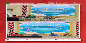 Ketua dan Jajaran Hakim PA Rantauprapat Ikuti Diskusi Hukum Wilayah Bagian Timur PTA Medan.