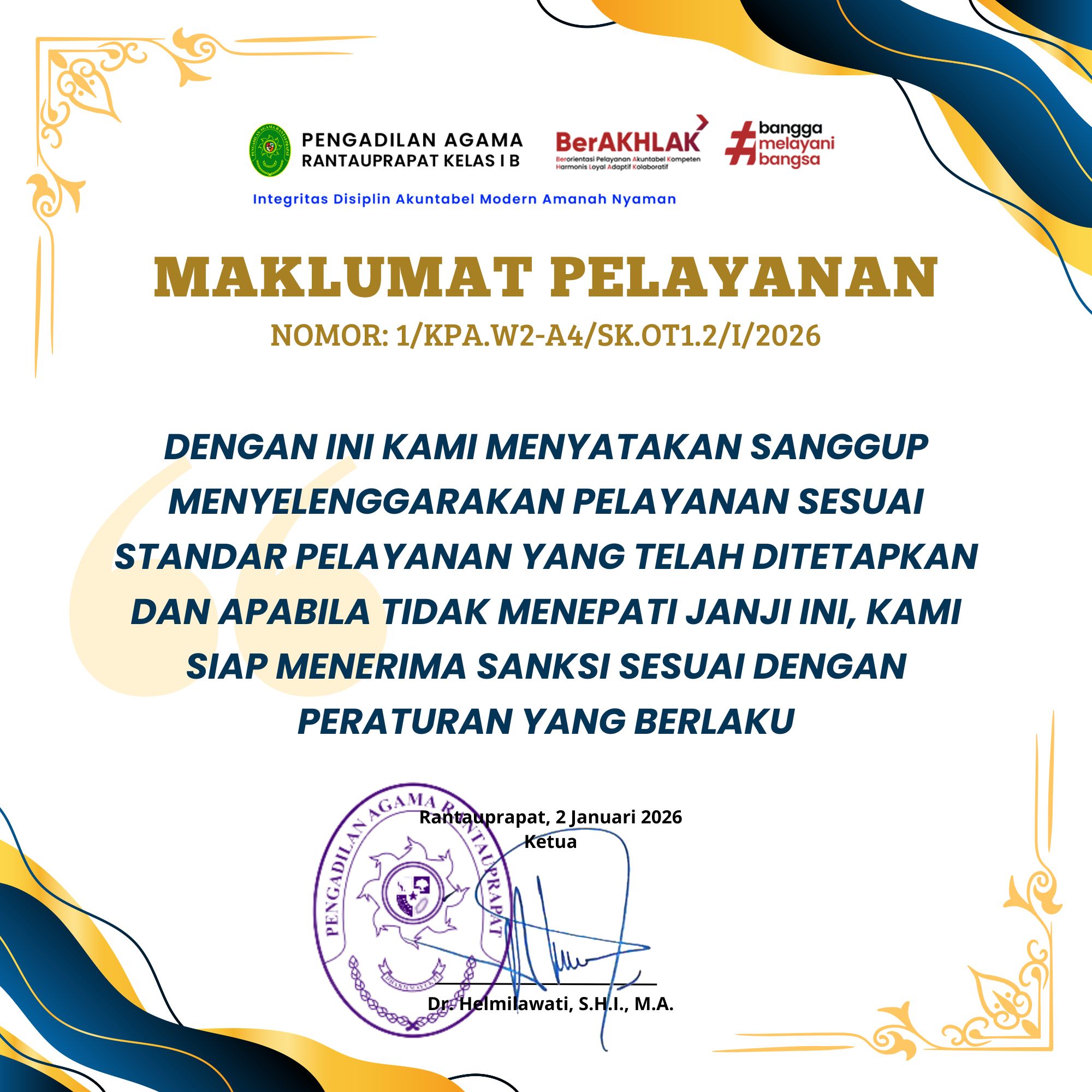 Standar Pelayanan 2025